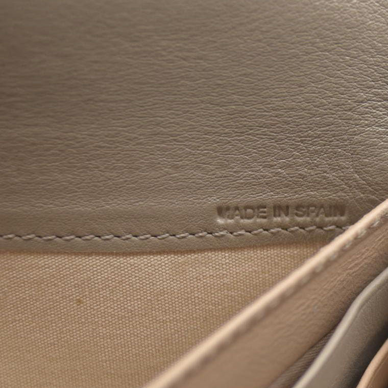 AUCTION $550 Chloe Indy Leather Long Bifold Wallet Purse Gray