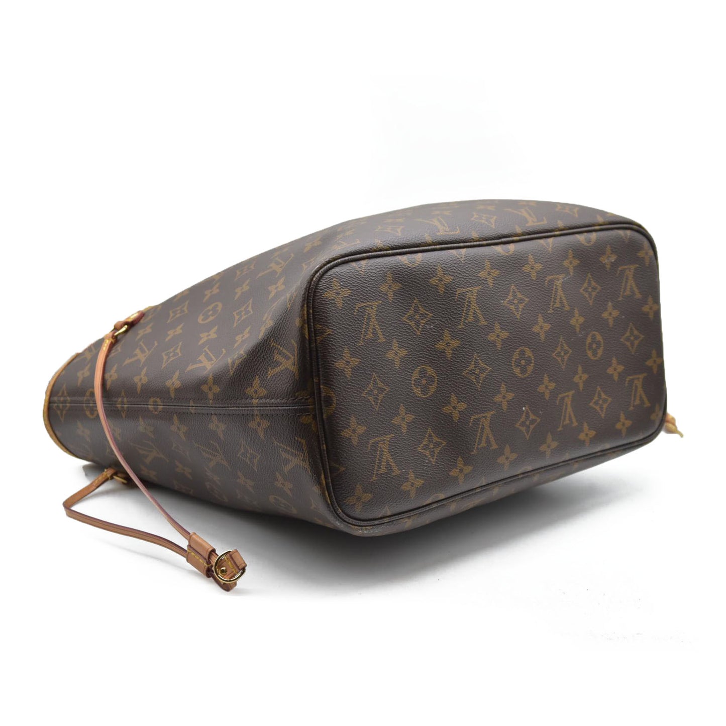 $2170 Louis Vuitton Neverfull MM Monogram Rose Ballerine