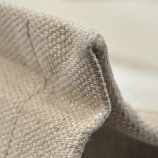 $2000 SAINT LAURENT Linen Calfskin Small Rive Gauche Tote Beige Sea Salt