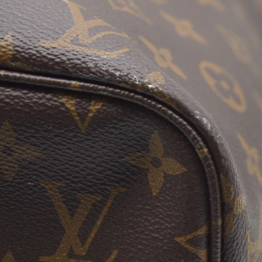 $2170 Louis Vuitton Neverfull MM Monogram Rose Ballerine