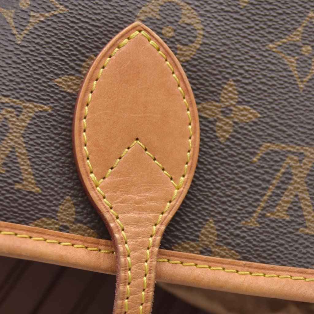 $2170 Louis Vuitton Neverfull MM Monogram Rose Ballerine