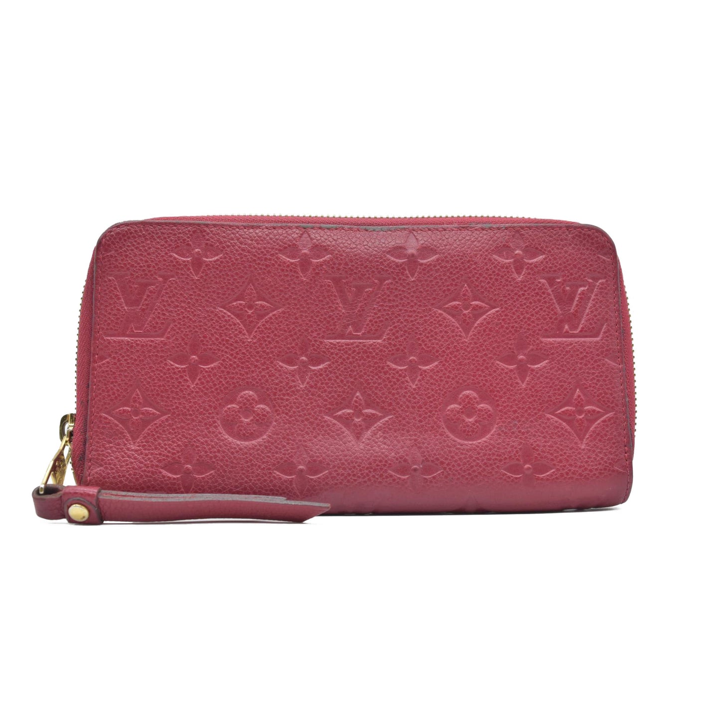 $1170 2013 Louis Vuitton Empreinte Zippy Organizer Red CONSIGNMENT SP1183