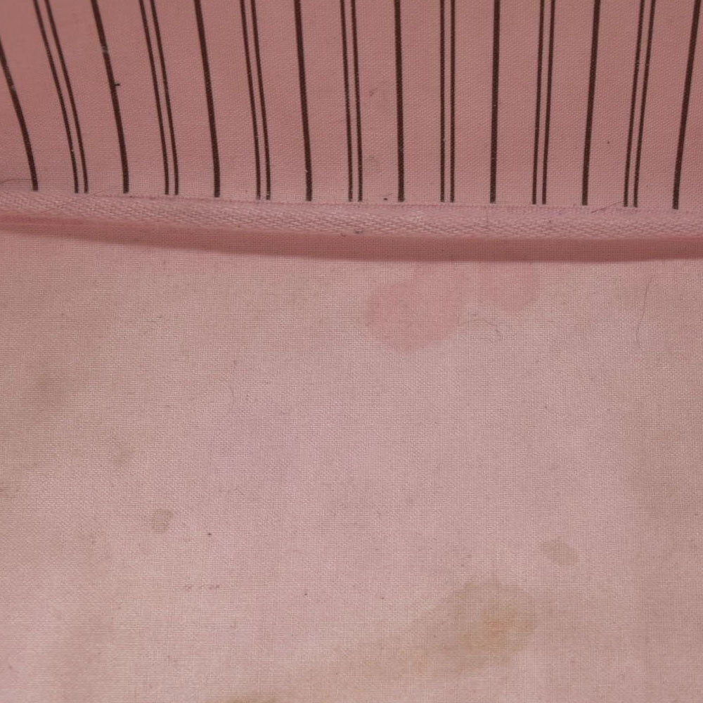 $2170 Louis Vuitton Neverfull MM Monogram Rose Ballerine