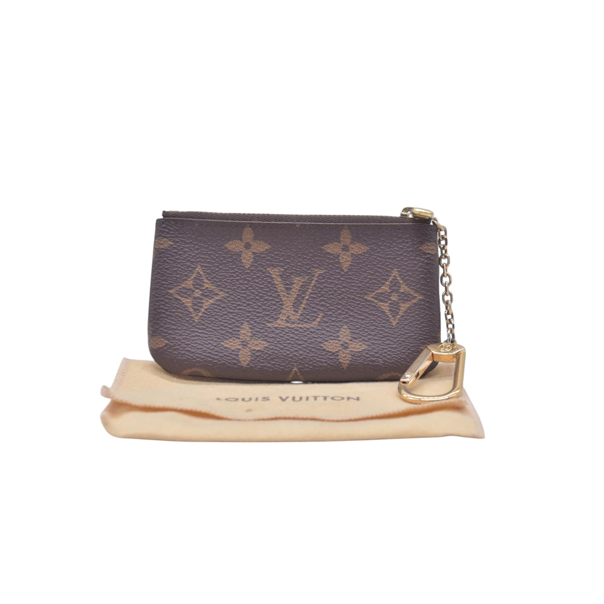 $355 2013 Louis Vuitton Monogram Key Pouch CT2133 CONSIGNMENT 10021283