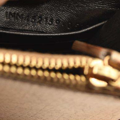 Saint Laurent Metallic Crackled Calfskin Kate Monogram Tassel Chain Wallet Gold