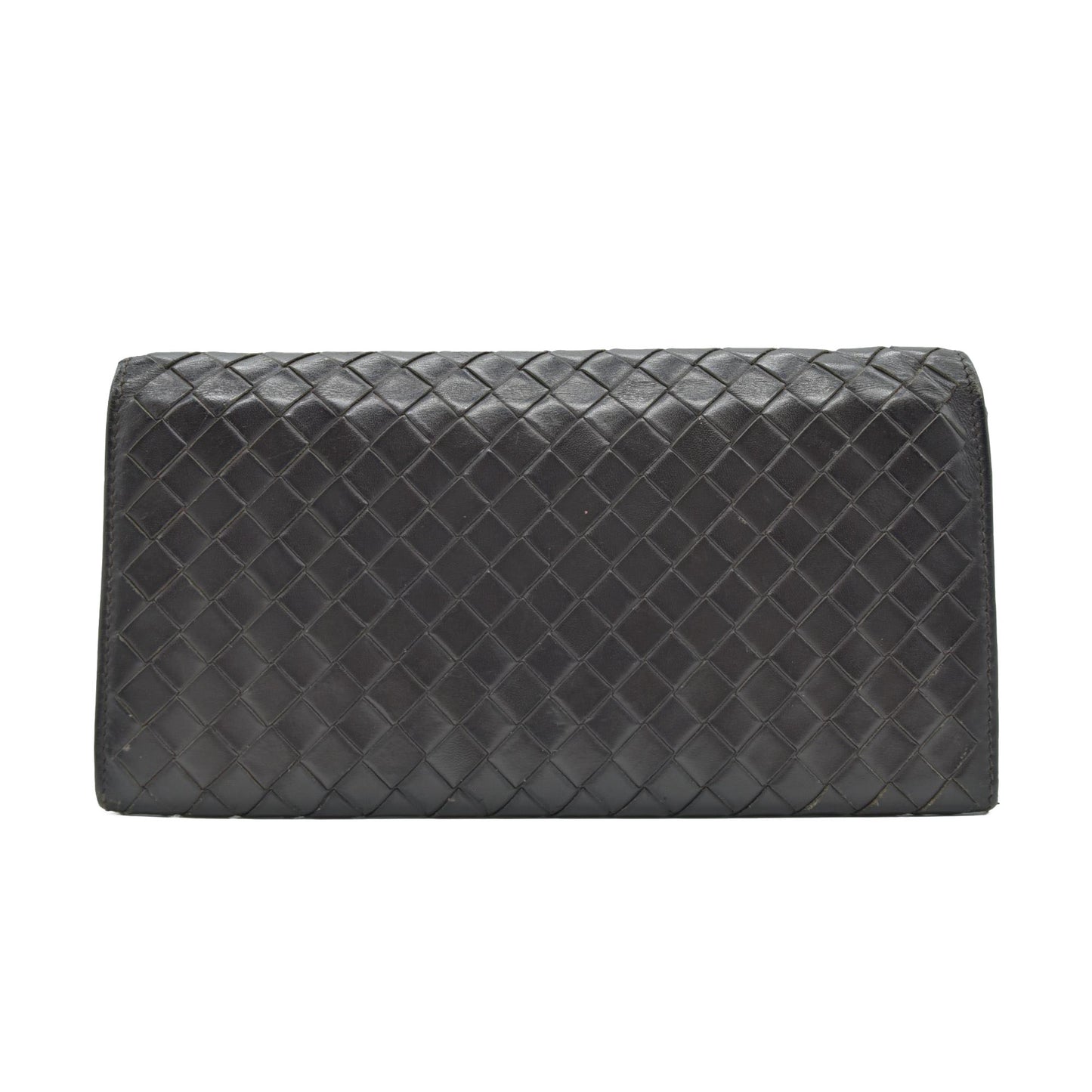 Bottega Veneta Intrecciato Brown Bifold Long Wallet CONSIGNMENT