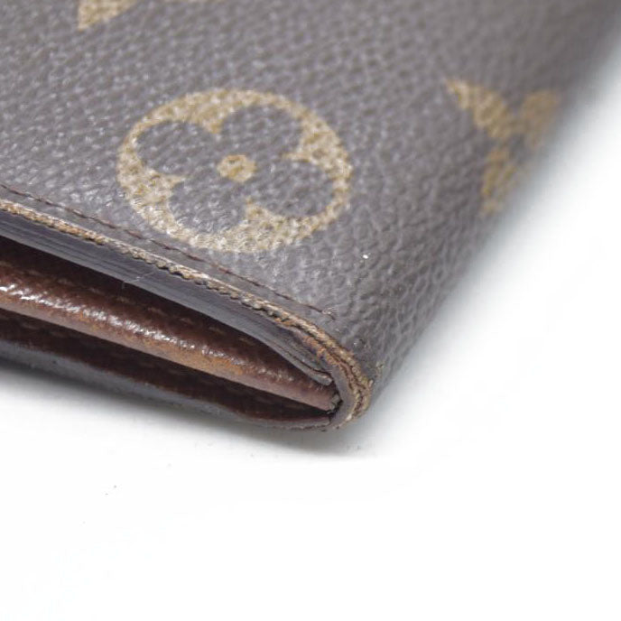 AUCTION $725 Louis Vuitton Monogram Portefeiulle Sarah Long Bifold Wallet Brown MI0096