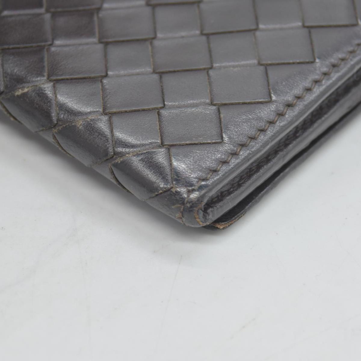 Bottega Veneta Intrecciato Brown Bifold Long Wallet CONSIGNMENT
