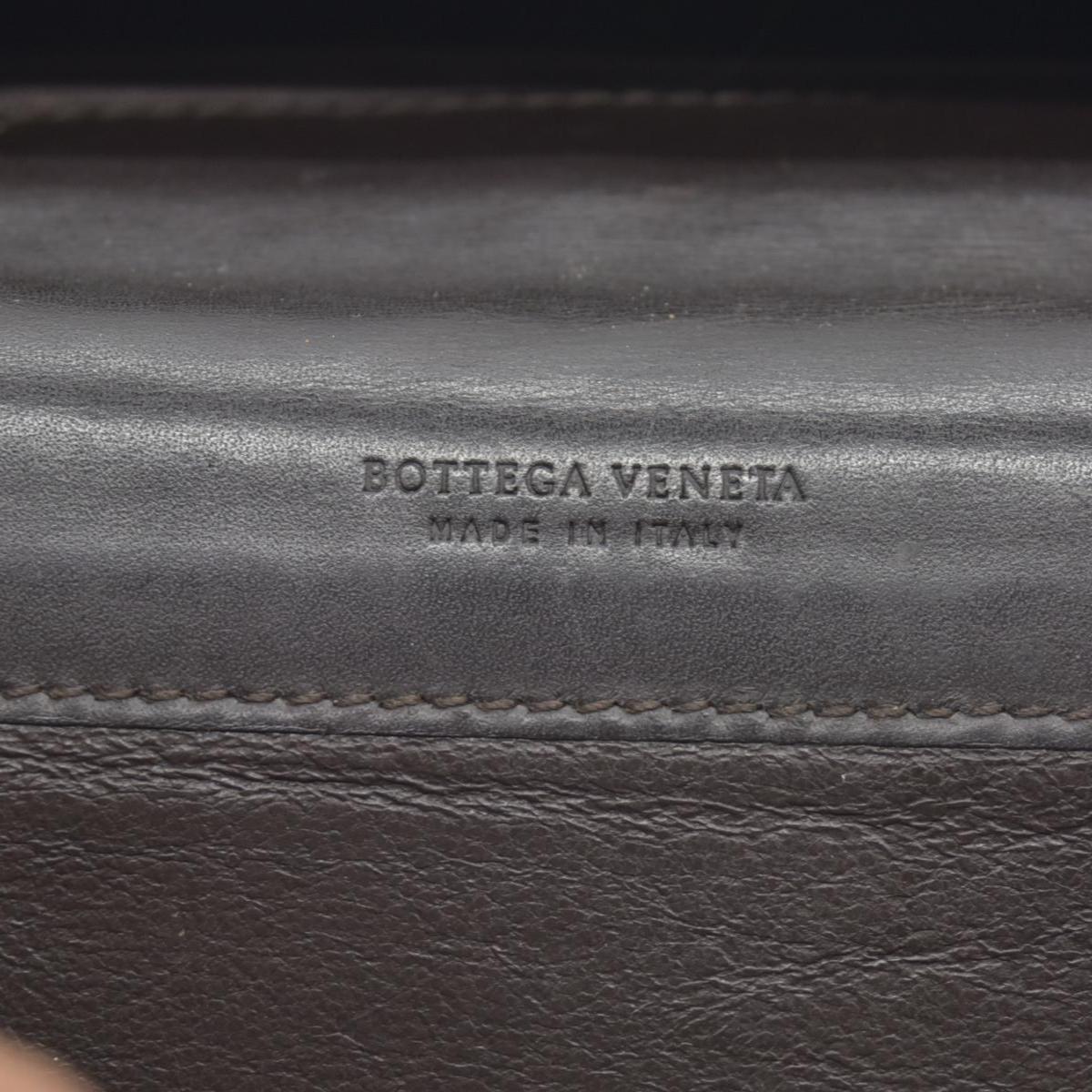 Bottega Veneta Intrecciato Brown Bifold Long Wallet CONSIGNMENT