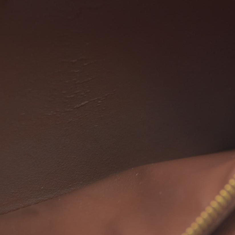 AUCTION $725 Louis Vuitton Monogram Portefeiulle Sarah Long Bifold Wallet Brown MI0096