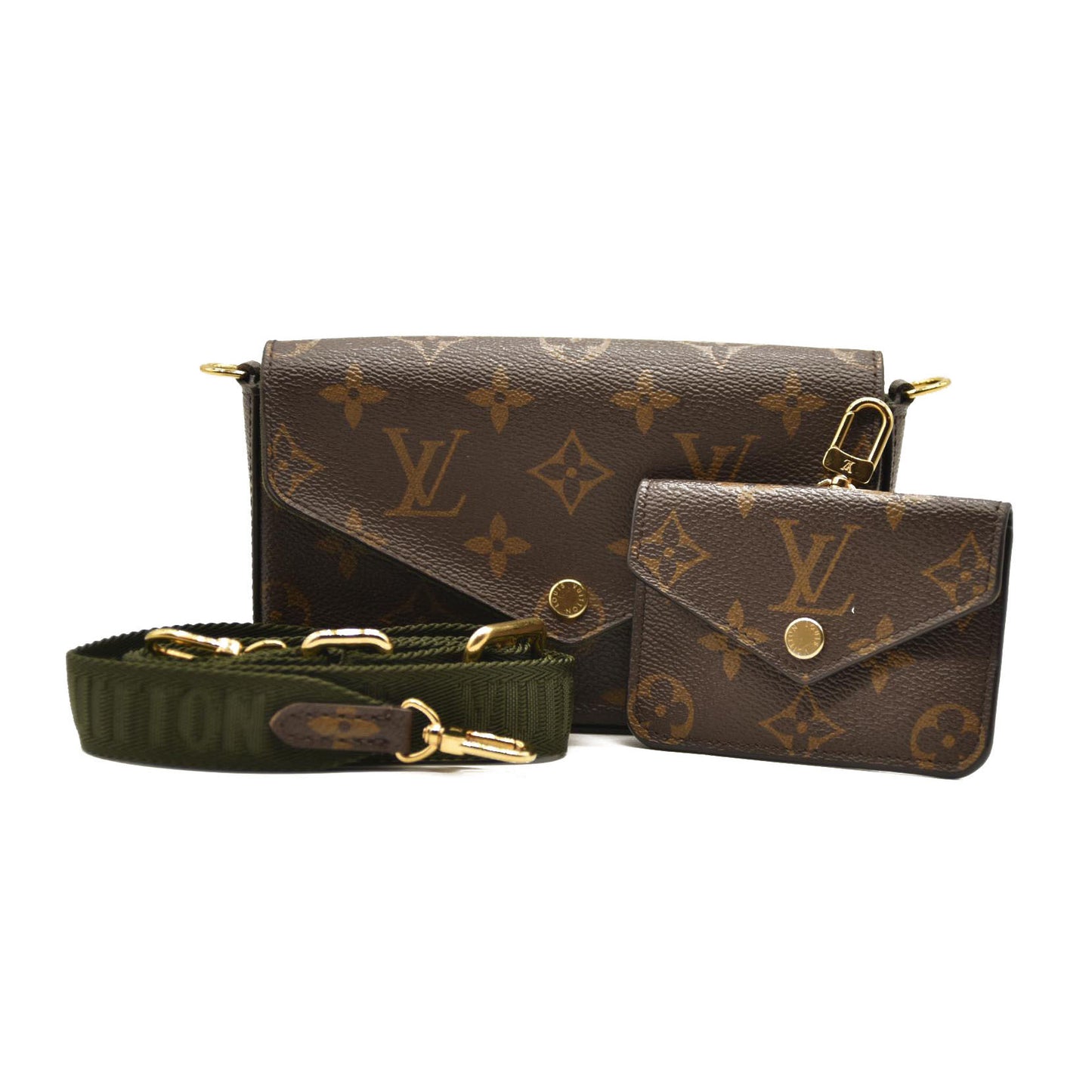 Louis Vuitton  Monogram Felicie Strap & Go Kaki