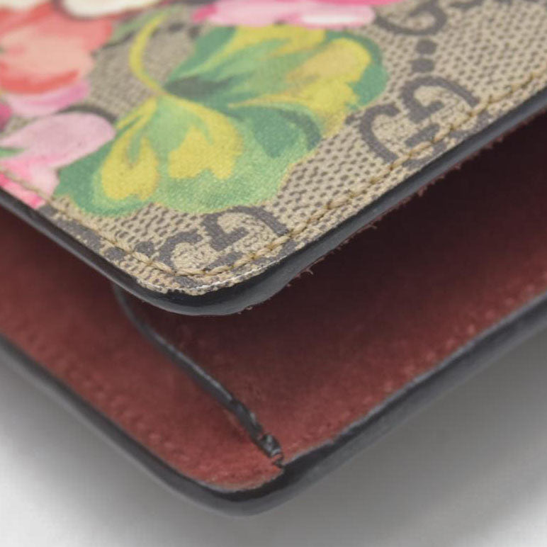 $1200 Gucci GG Supreme Monogram Blooms Mini Dionysus Shoulder Bag Beige Multicolor Dry Rose