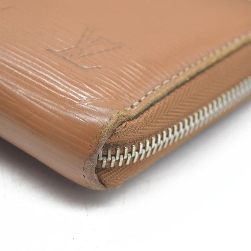 AUCTION $1000 Louis Vuitton Epi Leather Zippy Zip Around Long Wallet Purse Brown CA0066