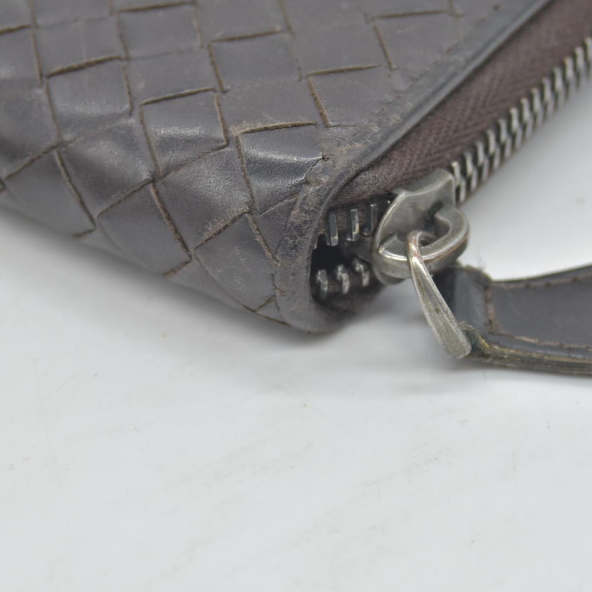 $1100 Bottega Veneta Nappa Intrecciato Zip Around Wallet CONSIGNMENT