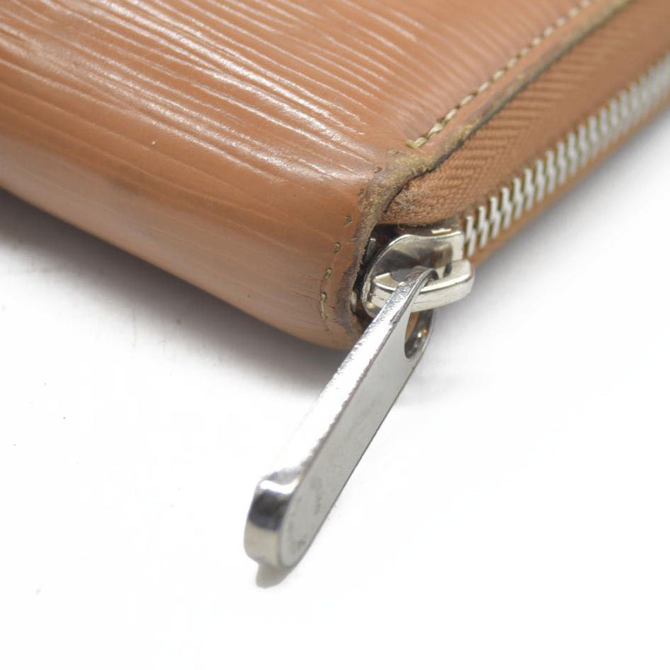 AUCTION $1000 Louis Vuitton Epi Leather Zippy Zip Around Long Wallet Purse Brown CA0066