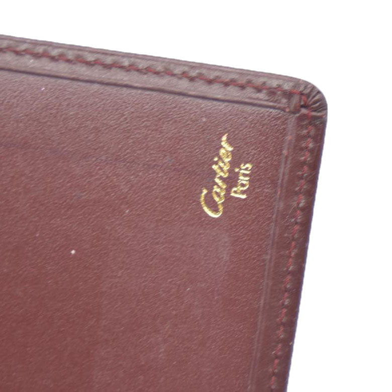 Must de Cartier Leather Long Bifold Wallet