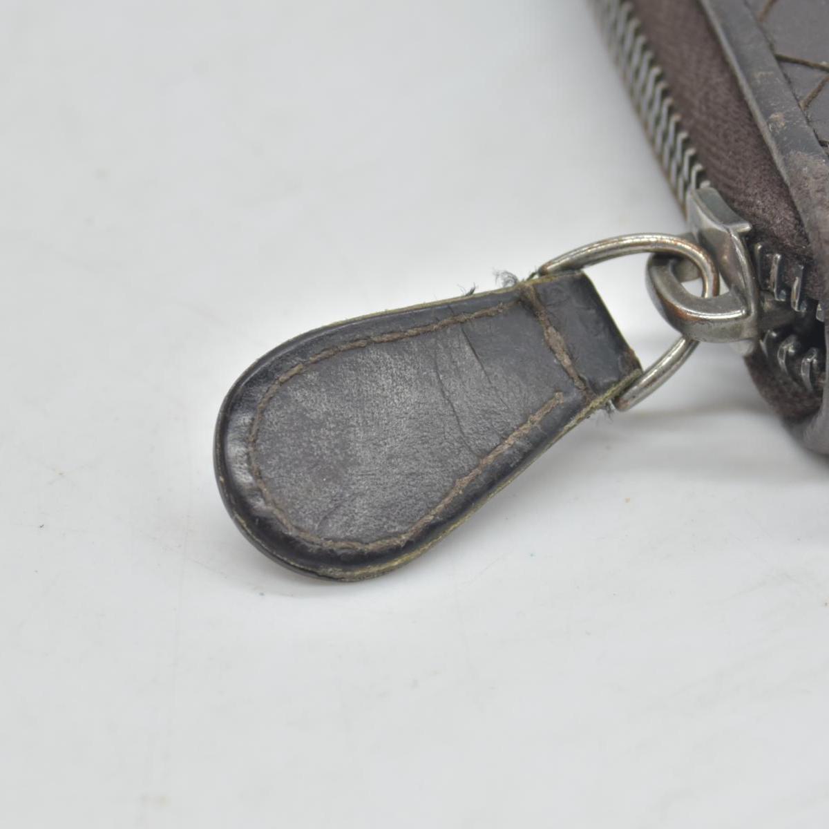 $1100 Bottega Veneta Nappa Intrecciato Zip Around Wallet CONSIGNMENT