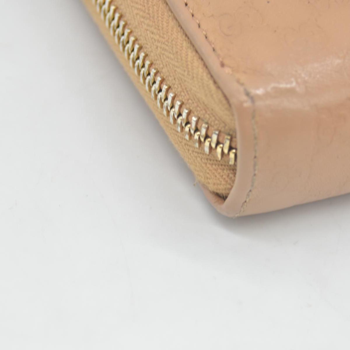 $820 Gucci Guccissima Signature Microguccissima Bree Zip Around Wallet Beige CONSIGNMENT