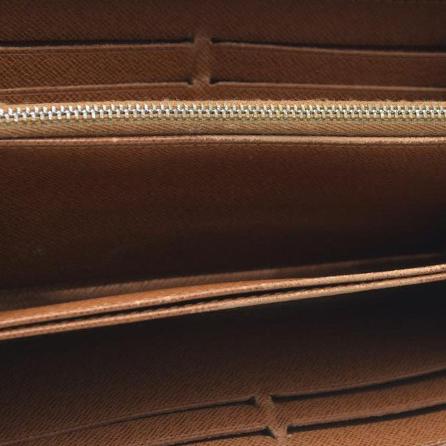 AUCTION $1000 Louis Vuitton Epi Leather Zippy Zip Around Long Wallet Purse Brown CA0066