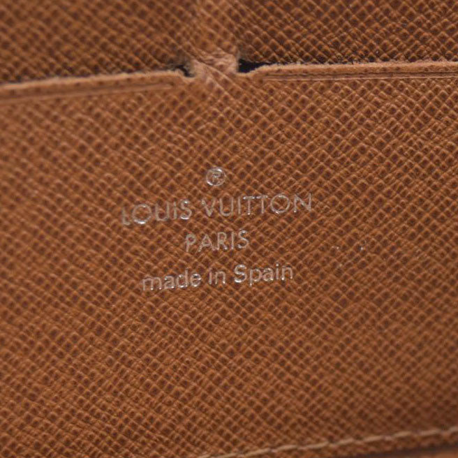AUCTION $1000 Louis Vuitton Epi Leather Zippy Zip Around Long Wallet Purse Brown CA0066