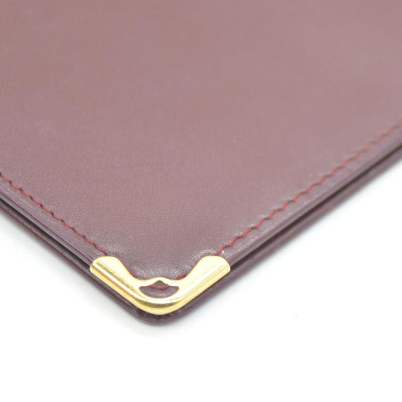 Must de Cartier Leather Long Bifold Wallet