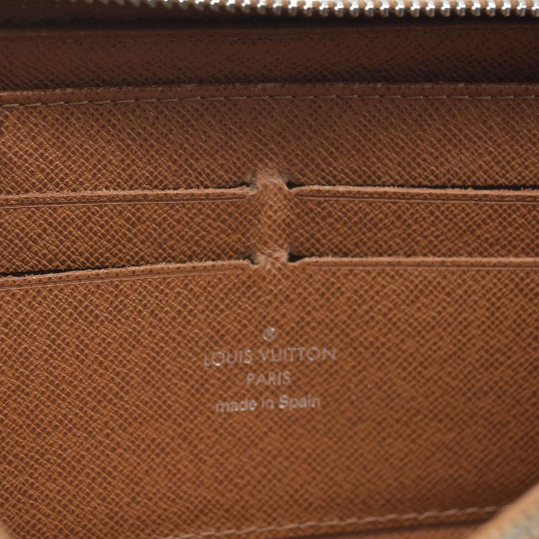 AUCTION $1000 Louis Vuitton Epi Leather Zippy Zip Around Long Wallet Purse Brown CA0066