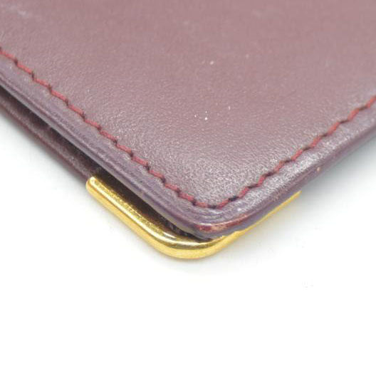 Must de Cartier Leather Long Bifold Wallet