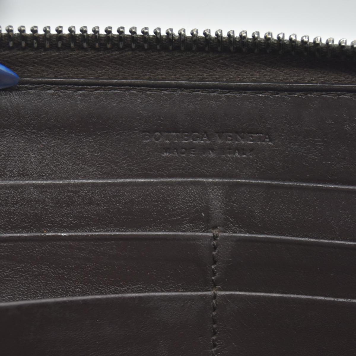 $1100 Bottega Veneta Nappa Intrecciato Zip Around Wallet CONSIGNMENT