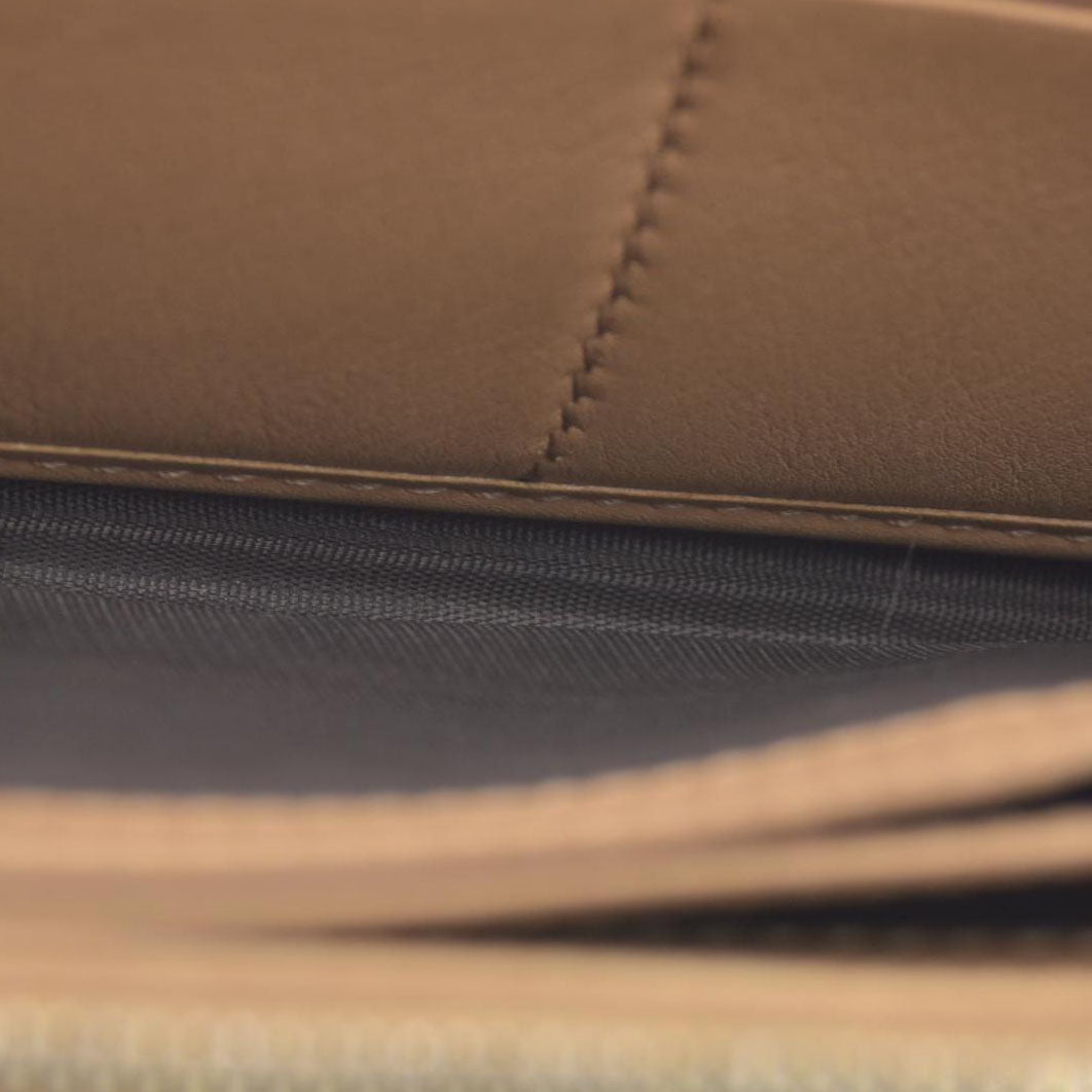 $820 Gucci Guccissima Signature Microguccissima Bree Zip Around Wallet Beige CONSIGNMENT
