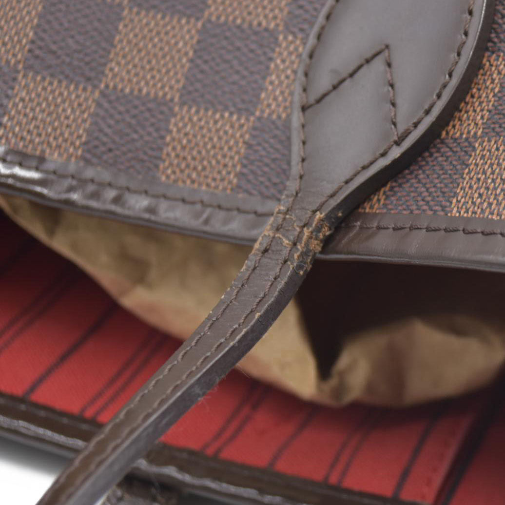 $2170 Louis Vuitton Damier Ebene Neverfull