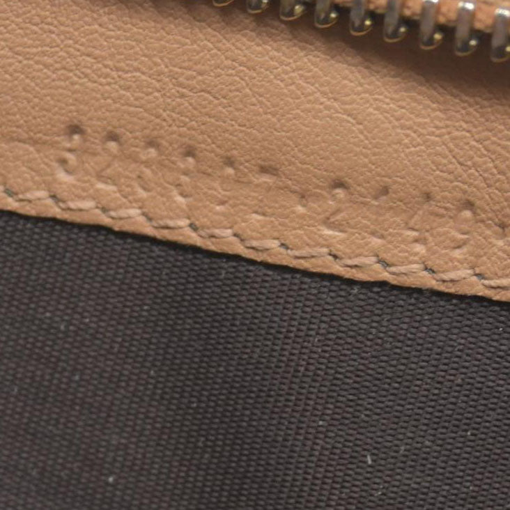 $820 Gucci Guccissima Signature Microguccissima Bree Zip Around Wallet Beige CONSIGNMENT