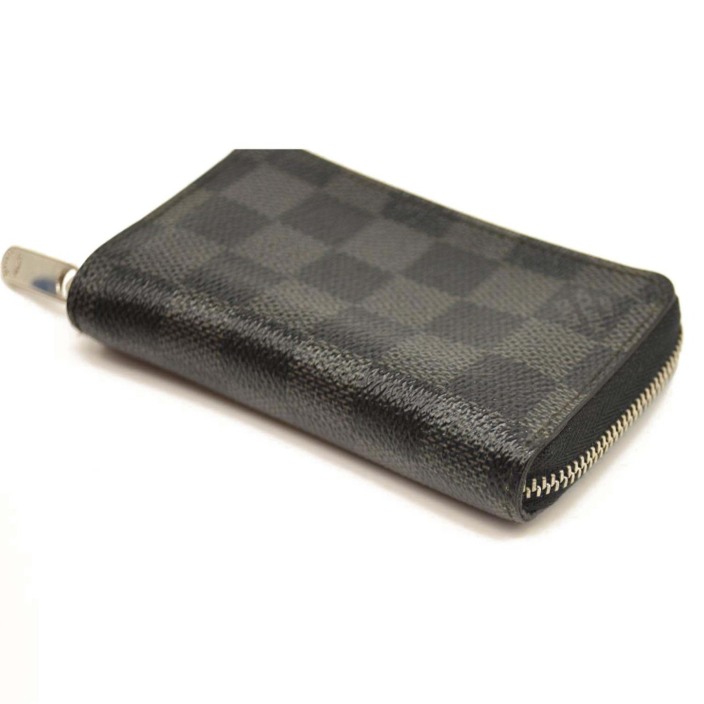 Used Louis Vuitton Damier Graphite Zippy Compact Wallet