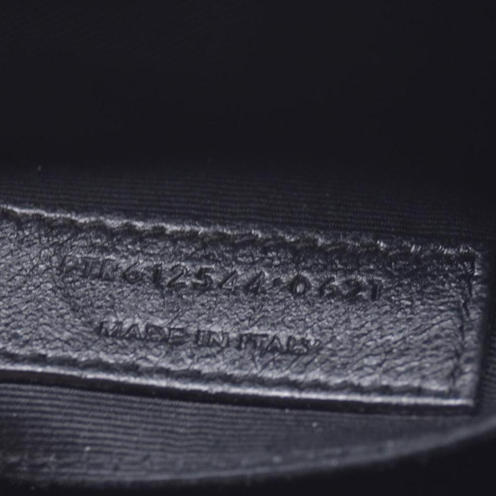$1950 Saint Laurent Suede Matelasse Monogram Lou Camera Bag Black