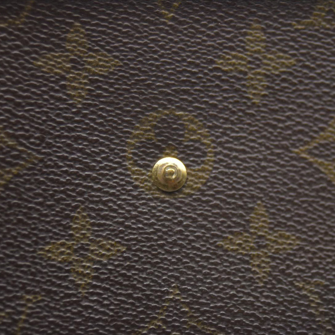 AUCTION $720 Louis Vuitton Monogram Portefeiulle Sarah Long Bifold Wallet Brown AN1921