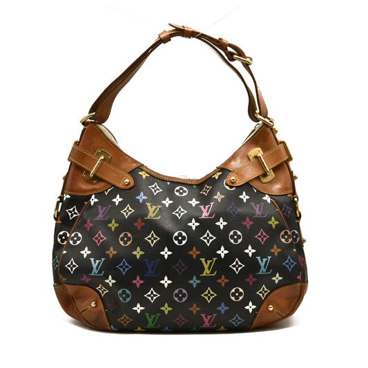 LOUIS VUITTON Monogram Multicolor Greta Black