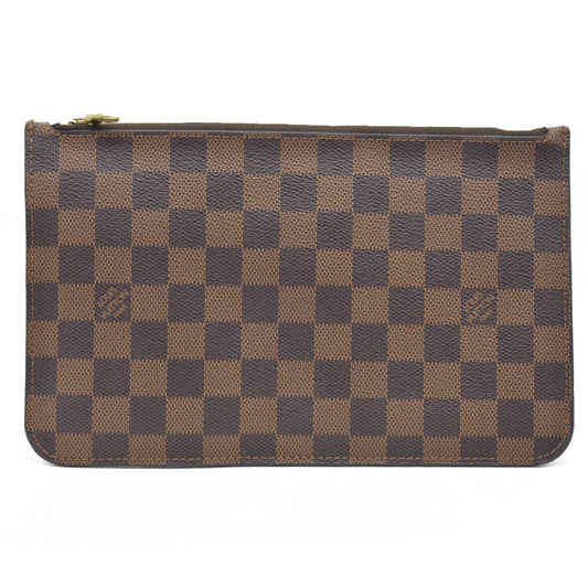 $1150 Louis Vuitton  Damier Ebene Neverfull MM GM Pochette