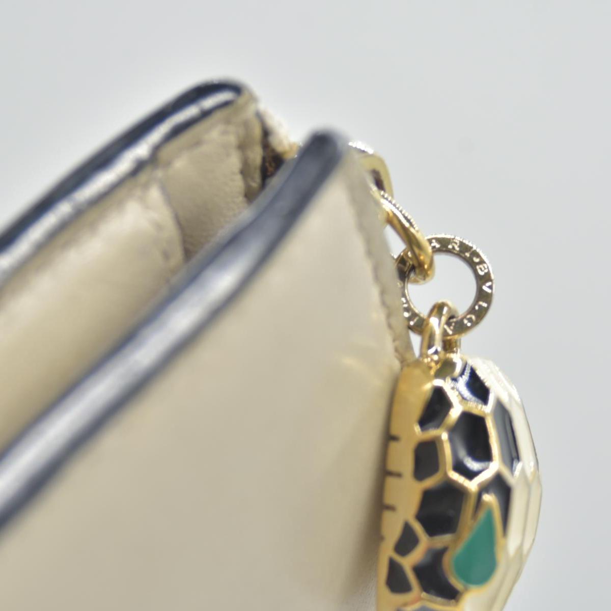 $840 Bvlgari Serpenti leather wallet CONSIGNMENT