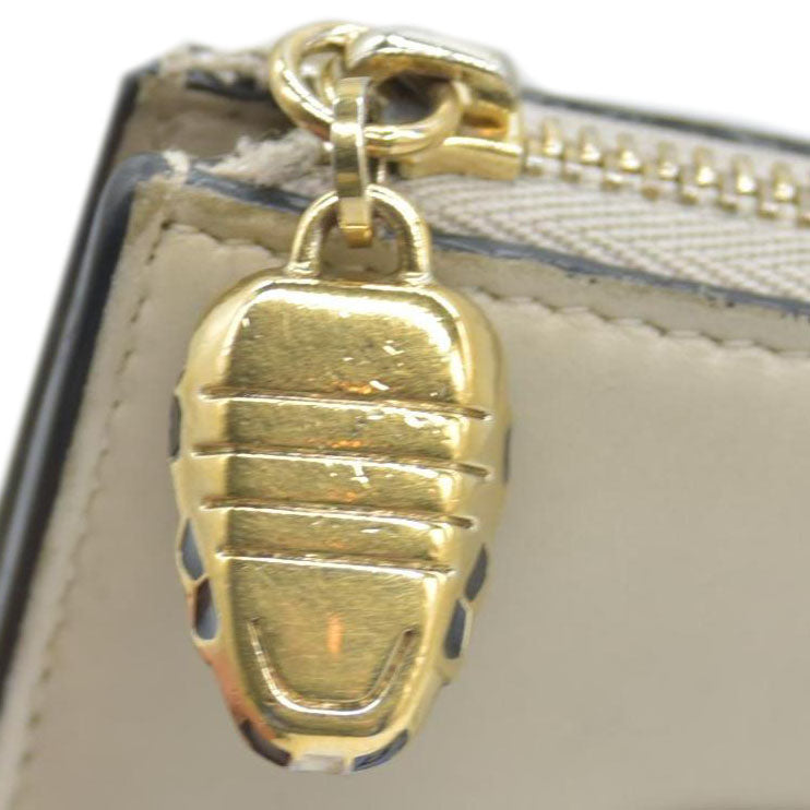 $840 Bvlgari Serpenti leather wallet CONSIGNMENT