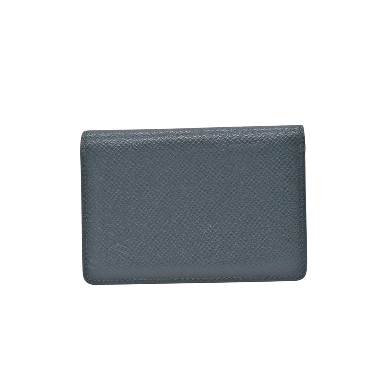 $420 2013 LOUIS VUITTON Taiga Leather Pocket Organizer Card Holder Epicea Green MI0143 CONSIGNMENT 10021206
