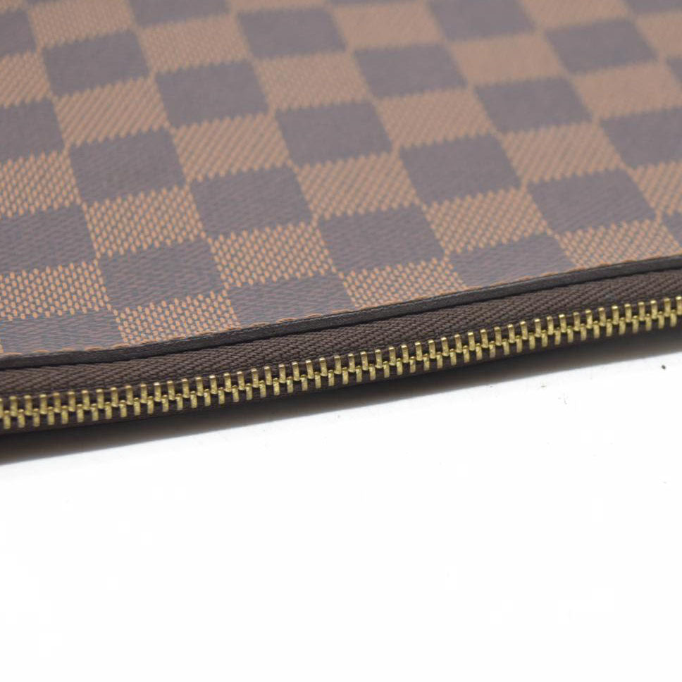$1150 Louis Vuitton  Damier Ebene Neverfull MM GM Pochette