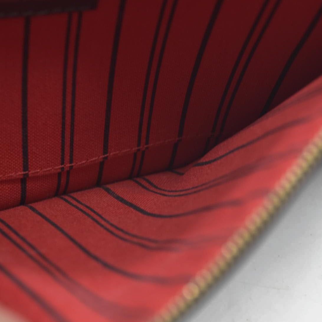 $1150 Louis Vuitton  Damier Ebene Neverfull MM GM Pochette