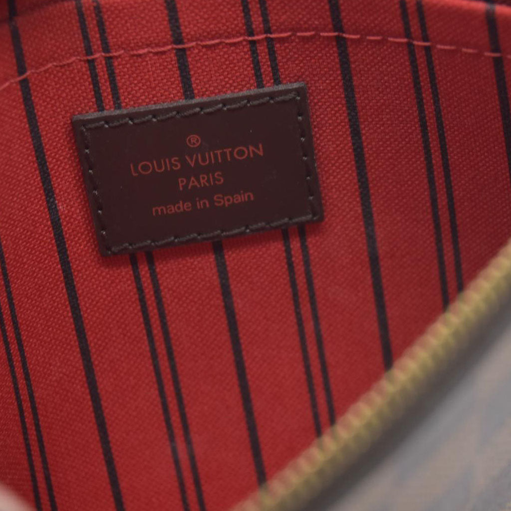 $1150 Louis Vuitton  Damier Ebene Neverfull MM GM Pochette