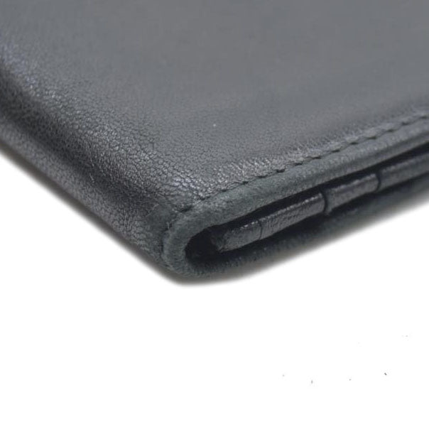 AUCTION $790 LOEWE Anagram Leather Bifold Long Wallet Black