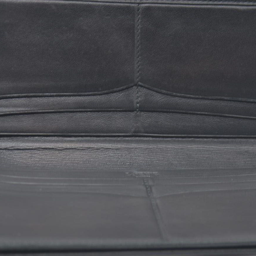 AUCTION $790 LOEWE Anagram Leather Bifold Long Wallet Black