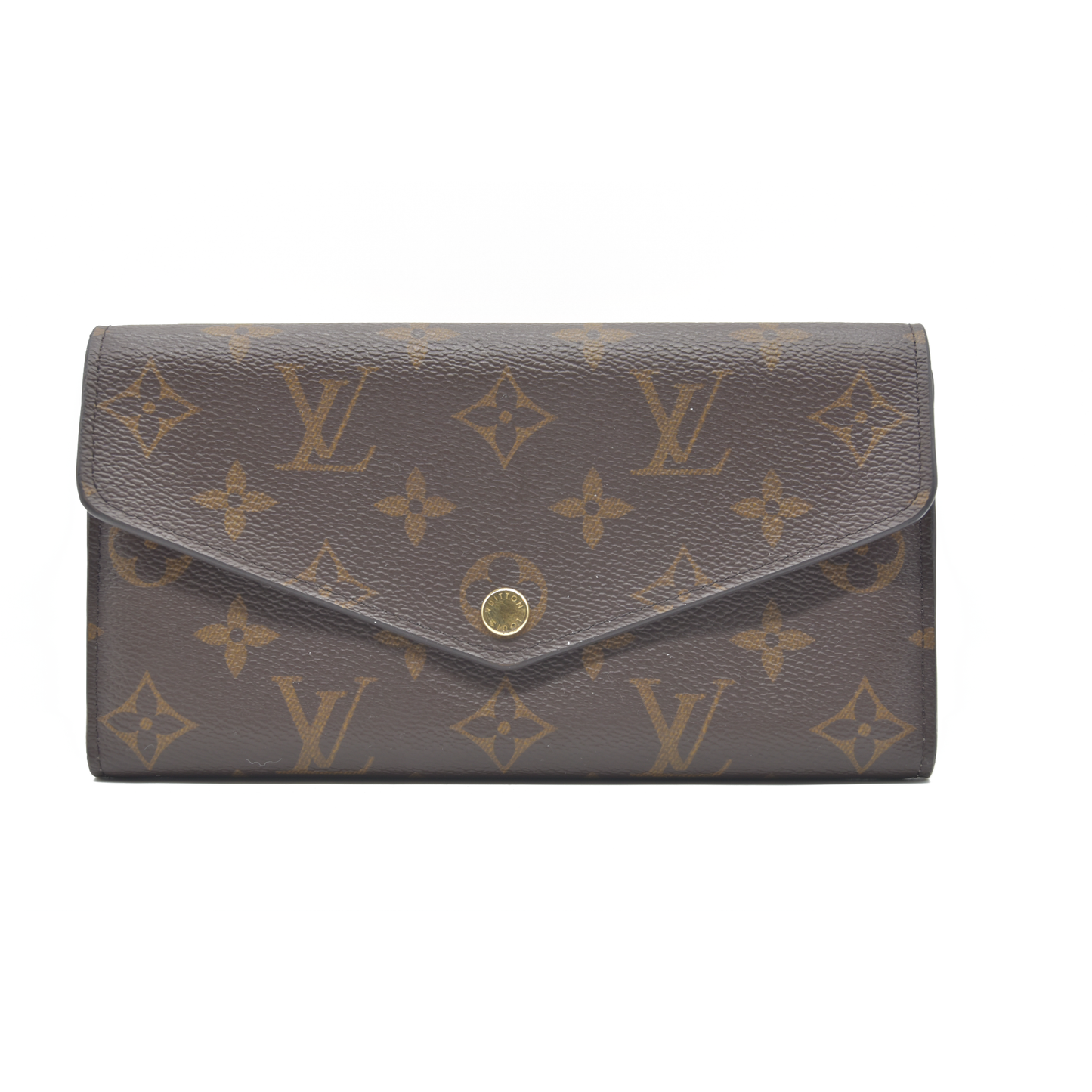 $775 Louis Vuitton  Monogram Sarah Wallet NM Rose Ballerine RFID