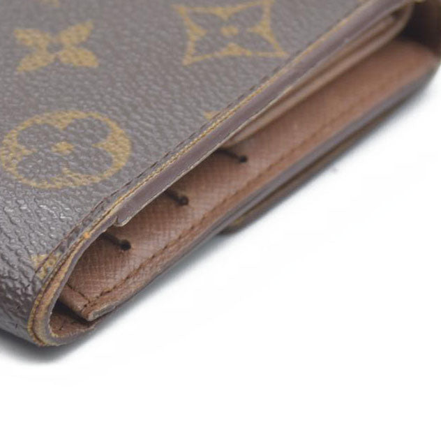 AUCTION $720 Louis Vuitton Monogram Porte Tresor International Trifold Long Wallet TH1917