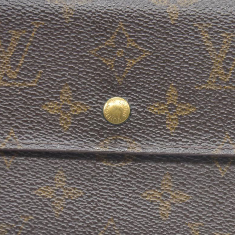 AUCTION $720 Louis Vuitton Monogram Porte Tresor International Trifold Long Wallet TH1917