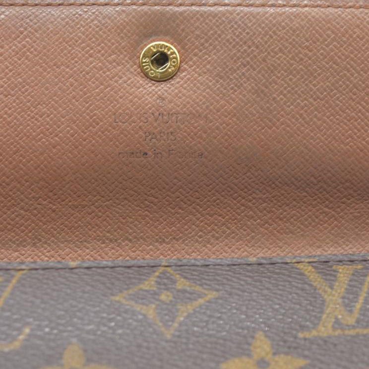 AUCTION $720 Louis Vuitton Monogram Porte Tresor International Trifold Long Wallet TH1917