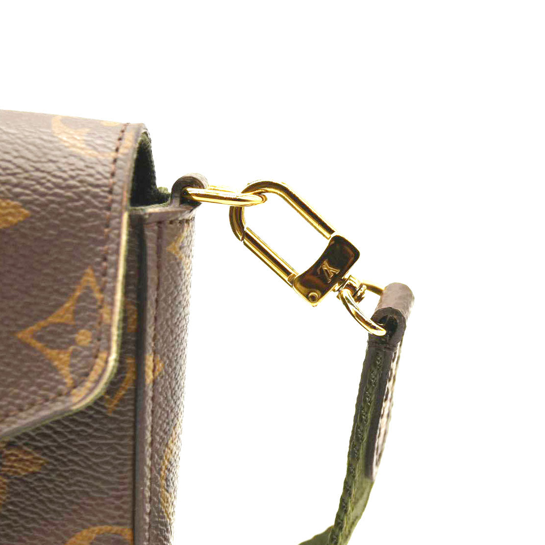 LOUIS VUITTON  Monogram Felicie Strap & Go Kaki