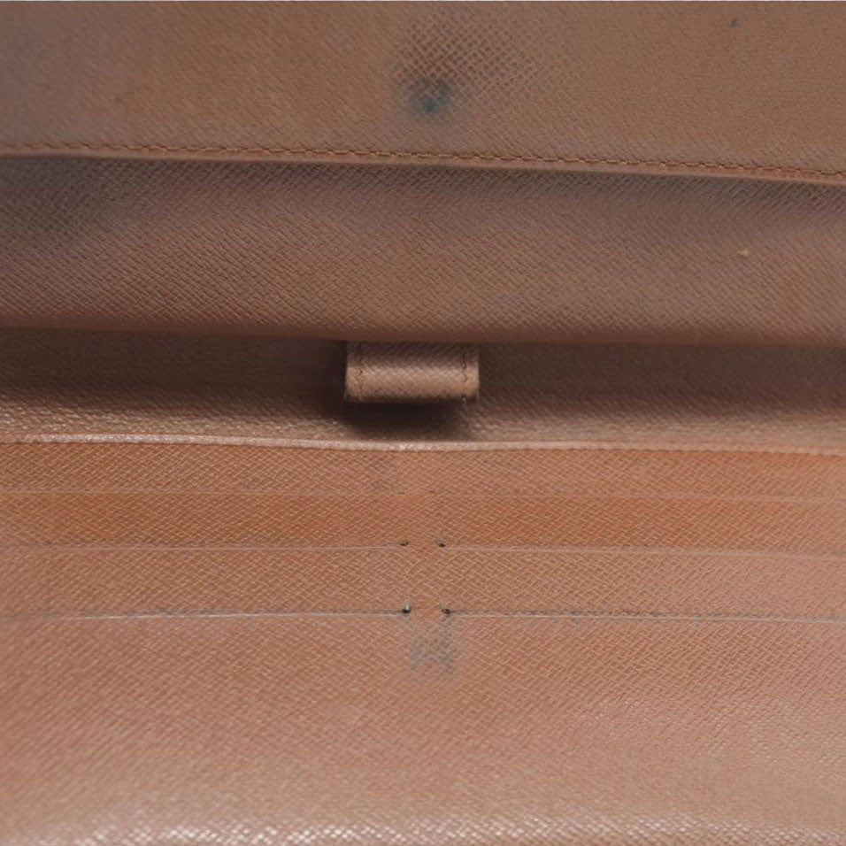 AUCTION $720 Louis Vuitton Monogram Porte Tresor International Trifold Long Wallet TH1917